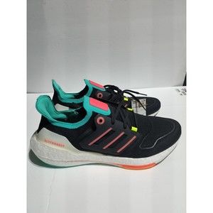 New Men's Adidas Ultraboost 22 Running Sneaker Black Mint Rush GX5497 Size 13